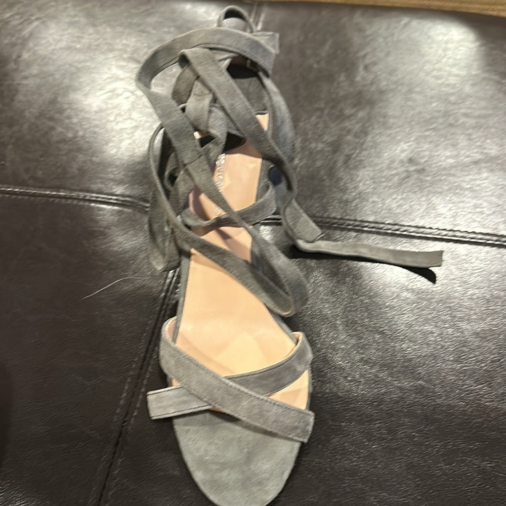 Tony Bianco Grey Suede Sandals